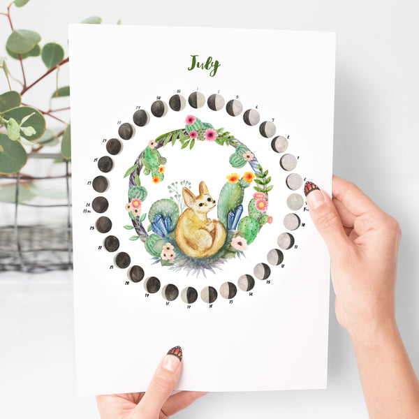 July Moon Calendar Download