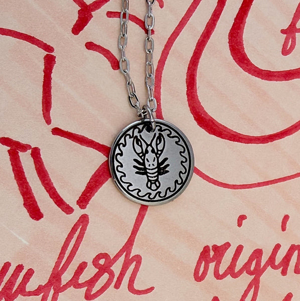 Crawfish Pendant in Silver