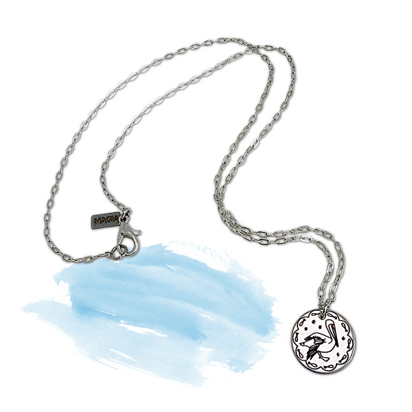 Pelican Pendant in Silver