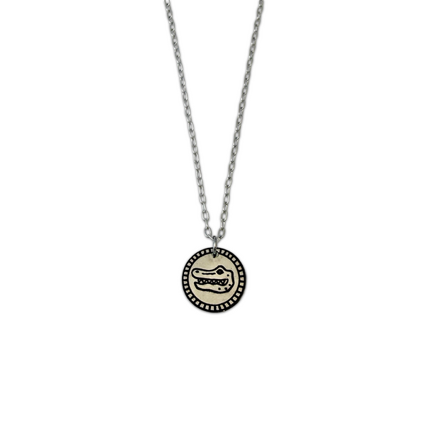 Gator Pendant in Silver