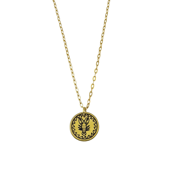 Crawfish Pendant in Gold
