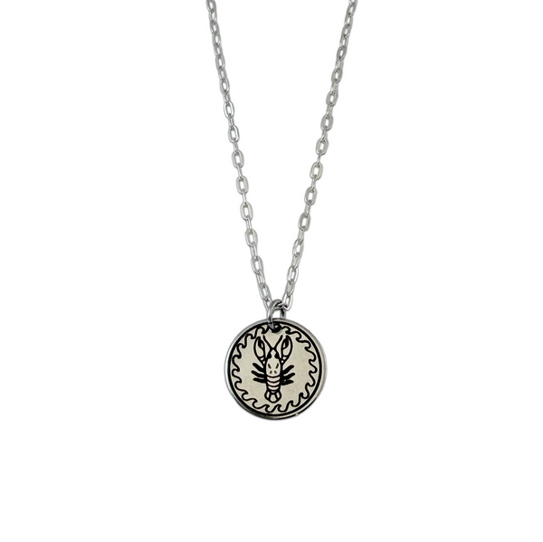 Crawfish Pendant in Silver