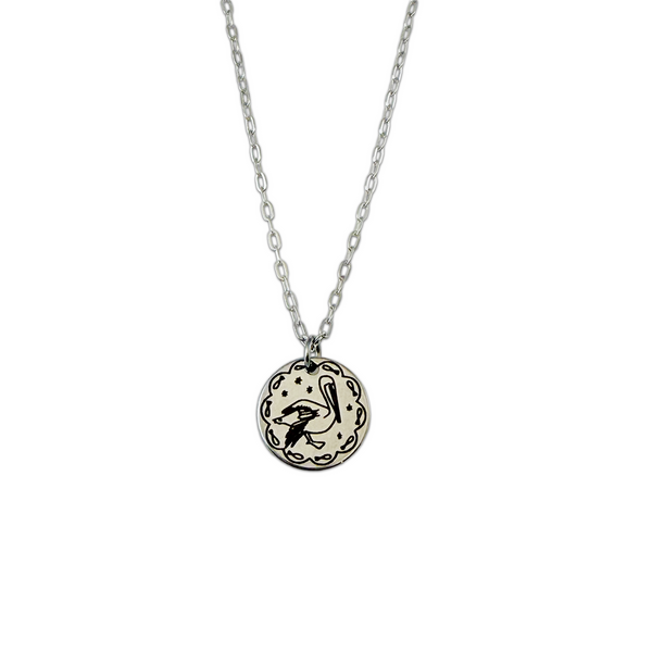Pelican Pendant in Silver