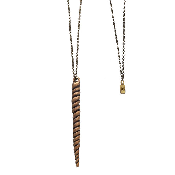 Narwhal Tusk Necklace by Dana Young Jewelry, Vegan Designer