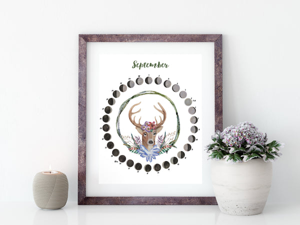 September Moon Calendar Download