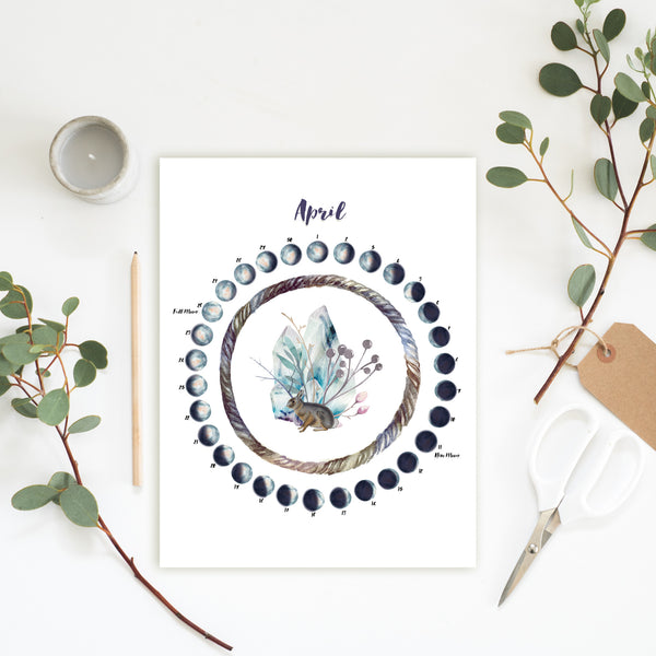 April Moon Calendar Download