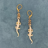 Gator Bites Earrings - Gold Plated