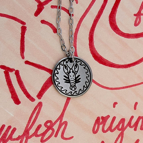 Crawfish Pendant in Silver