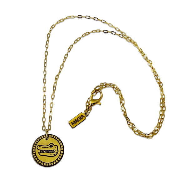 Gator Pendant in Gold
