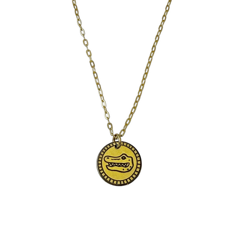 Gator Pendant in Gold