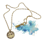 Water Meter Pendant in Gold