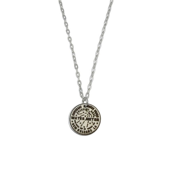 Water Meter Pendant in Silver