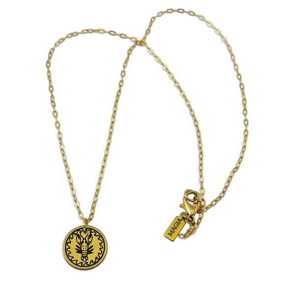 Crawfish Pendant in Gold