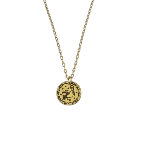 Pelican Pendant in Gold