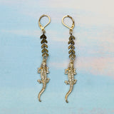 Gator Bites Earrings - Gold Plated