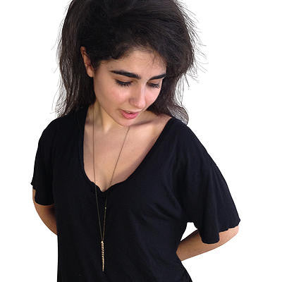 Narwhal Tusk Necklace by Dana Young Jewelry, Vegan Designer